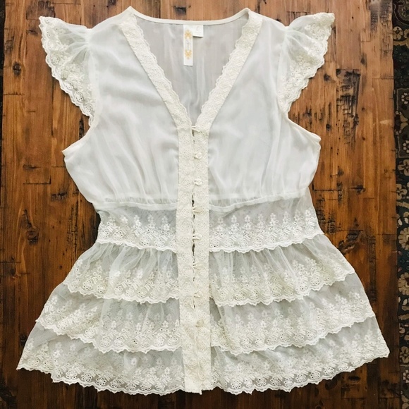 Adiva Tops - Boho flawless lace top